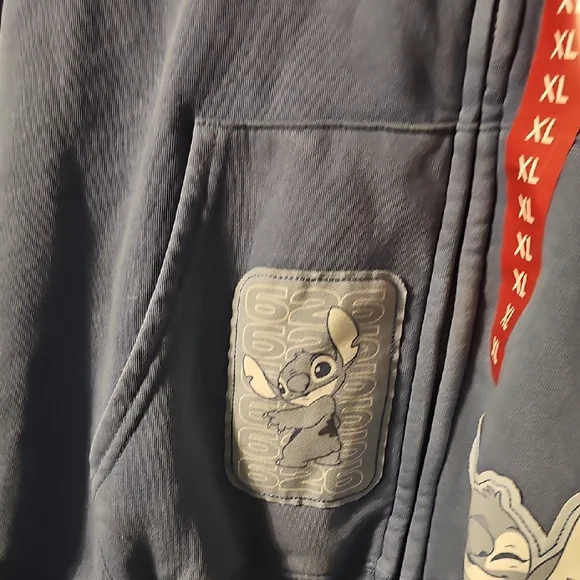 Blue Stitch 'Ohana' Character Zip Hoodie - Picture 5 of 6